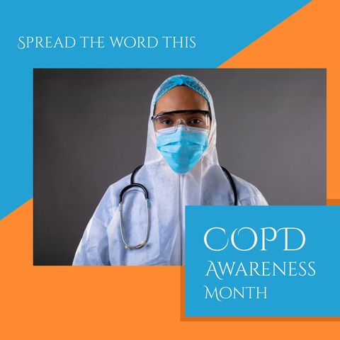 COPD Awareness Month Promotion with Medical Professional - Download Free Stock Templates Pikwizard.com