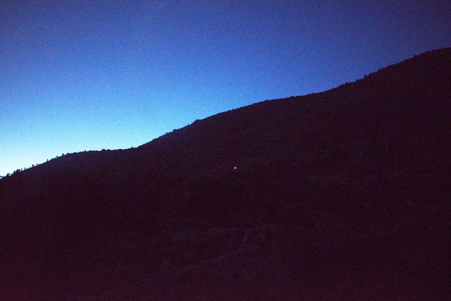 Dark Hill Silhouette Against Evening Sky with Lone Bright Star - Download Free Stock Images Pikwizard.com