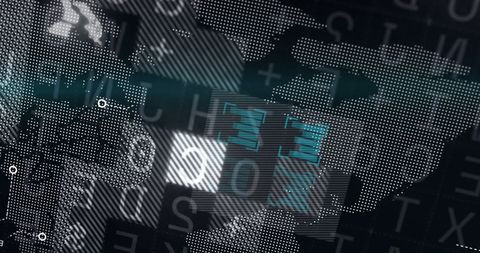 Digital Financial Graph with Data Processing Elements - Download Free Stock Images Pikwizard.com