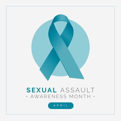 Sexual Assault Awareness Month with Teal Ribbon in April - Download Free Stock Templates Pikwizard.com