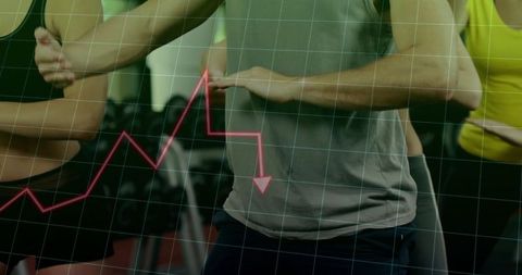 Group Cardio Workout with Performance Analytics Overlay