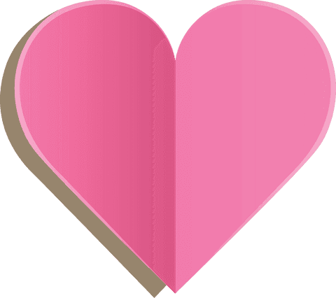 Pink Heart Shape Illustration on Transparent Background - Download Free Stock Videos Pikwizard.com