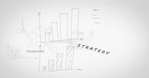 Animated Data Analytics and Business Strategy Concepts