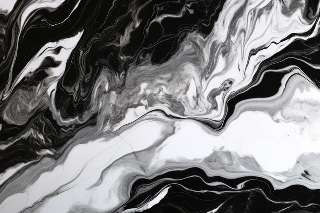 Close up of black and white marble with veins background, created using generative ai technology - Download Free Stock Photos Pikwizard.com