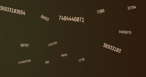 Flowing Numbers and Letters on Abstract Dark Background - Download Free Stock Images Pikwizard.com