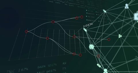 Visualizing Global Network of Connections and Data Flow - Download Free Stock Images Pikwizard.com