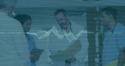 Medical Experts Analyzing Data Charts for Patient Care