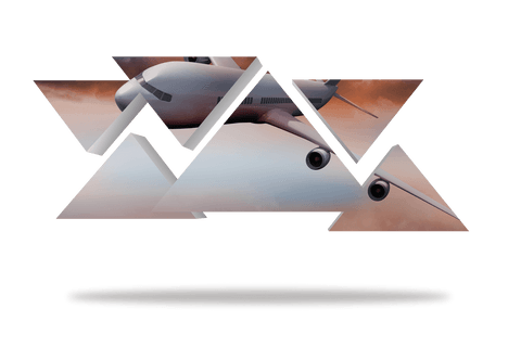 abstract transparent plane art composition with geometric elements - Download Free Stock Videos Pikwizard.com