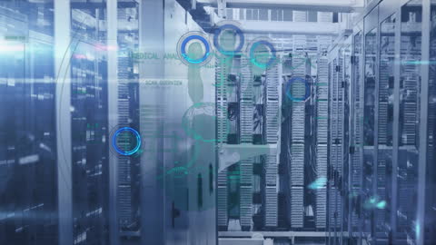 Digital Fingerprint Scanner Interface in Data Server Room