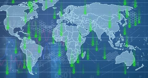Global Financial Data Processing with Binary Codes - Download Free Stock Images Pikwizard.com
