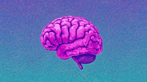 Neural Innovation: Pulsating Digital Brain in Abstract Art Style