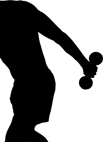 silhouette of man lifting weights on transparent background, sports theme - Download Free Stock Videos Pikwizard.com