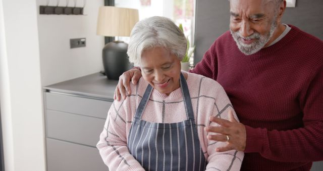 Senior Couple Enjoying Cooking Together at Home Kitchen - Download Free Stock Images Pikwizard.com