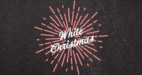 Festive white christmas graphic with sparkling highlights