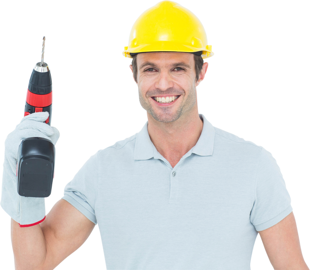 Transparent Background Professional Carpenter with Cordless Drill - Download Free Stock Videos Pikwizard.com