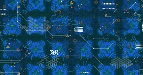Futuristic Global Network Security Interface Visualization - Download Free Stock Images Pikwizard.com