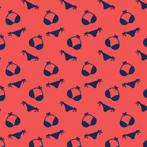Blue Swimsuits Pattern on Transparent Red Background Decoration - Download Free Stock Videos Pikwizard.com