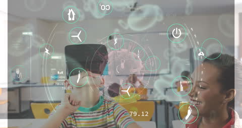 Digital Health Interface with Mother and Son Interaction