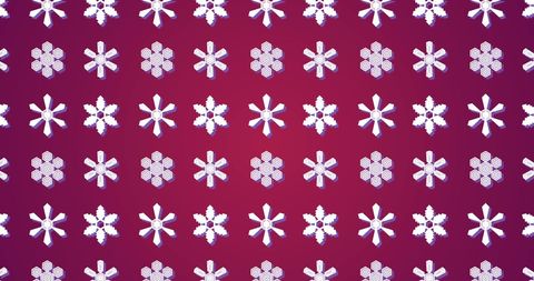Geometric Snowflake Pattern on Pink Background