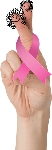 transparent hand holding pink ribbon with happy faces - Download Free Stock Videos Pikwizard.com