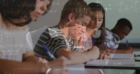 Students Learning Math Concepts in Diverse Classroom