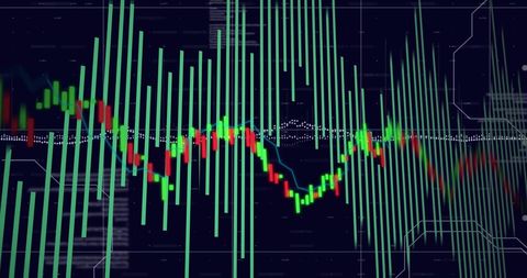 Dynamic Stock Market Graph with Fluctuating Data Bars - Download Free Stock Images Pikwizard.com