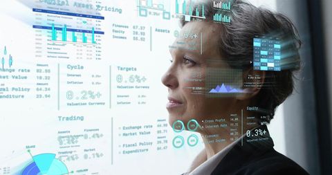 Professional Analyzing Digital Business Statistics in Modern Office - Download Free Stock Images Pikwizard.com