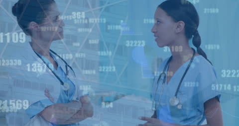 Diverse Doctors Analyzing Data for Healthcare Innovation