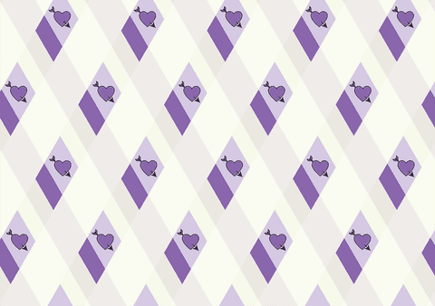 Purple Card Diamonds with Romantic Hearts on Transparent Background - Download Free Stock Videos Pikwizard.com