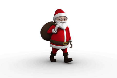 Digital Illustration Santa Claus Transparent Background PNG