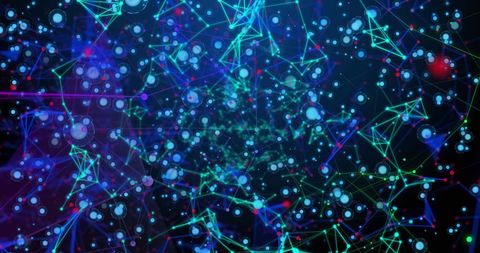 Colorful Digital Network Connections in Abstract Design - Download Free Stock Images Pikwizard.com