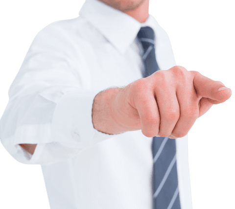 businessman in white shirt pointing at camera transparent background - Download Free Stock Videos Pikwizard.com