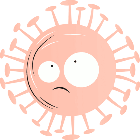 sad virus cartoon with transparent background - Download Free Stock Videos Pikwizard.com