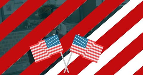 Virtual Reality and American Flags with Bold Stripes - Download Free Stock Images Pikwizard.com