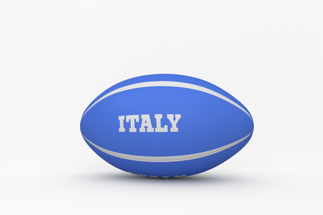 Italy Rugby Ball on Transparent Background for Sports Presentations - Download Free Stock Videos Pikwizard.com