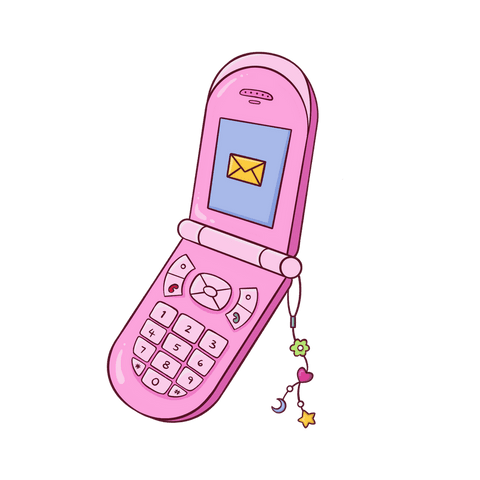 pastel pink flip phone on transparent background with playful charm - Download Free Stock Videos Pikwizard.com