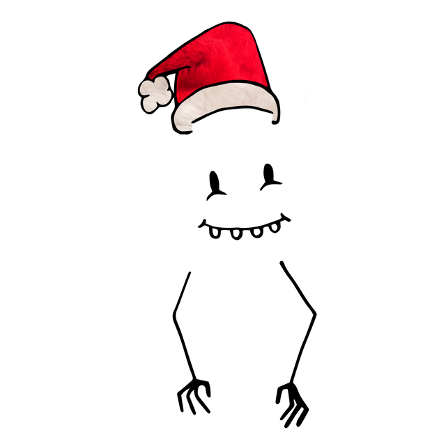 Smiling Face with Santa Hat and Hands on Transparent - Download Free Stock Videos Pikwizard.com