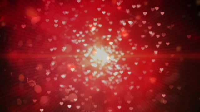 Fiery blend of shining red and white hearts animating across alluring background, evocative of love and romance, enhances Valentine's Day greeting visuals or card designs. Ideal for romantic or celebratory UI design elements and backgrounds for digital media use. Its intensity captivates viewers, arousing emotions tied to love, passion, marriages, or intimate celebrations.