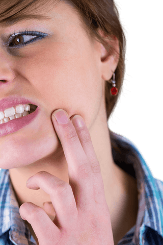 woman touching jaw feeling transparent toothache discomfort - Download Free Stock Videos Pikwizard.com