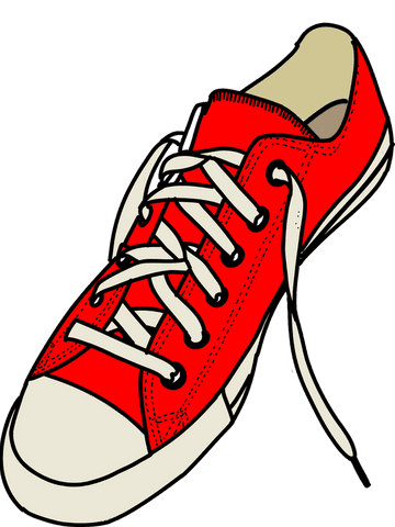 red canvas sneaker with white toe cap on transparent background - Download Free Stock Videos Pikwizard.com