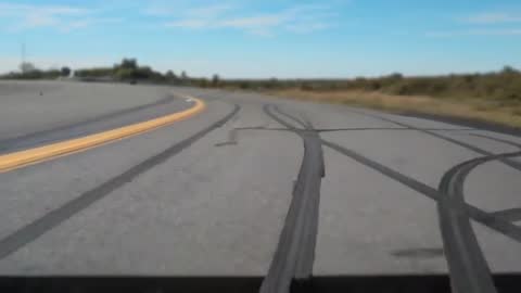 Remote Control Car Drifting on Runway