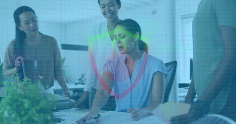 Diverse Team in Meeting Collaborating on Cybersecurity Project