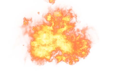 transparent fiery explosion with intense flames and smoke - Download Free Stock Videos Pikwizard.com