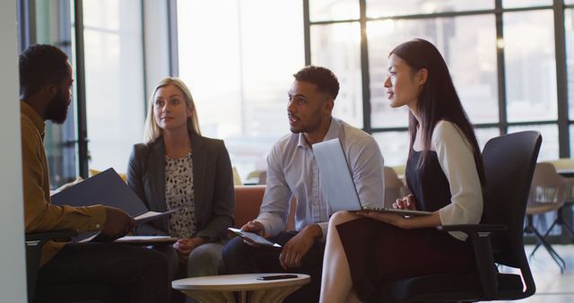 Diverse business team meeting in modern office - Download Free Stock Images Pikwizard.com