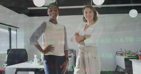 Confident Female Professionals in Modern Office Environment