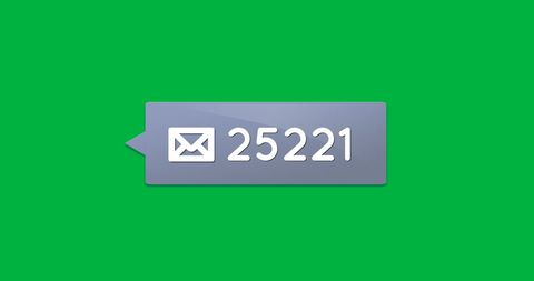 Increasing Email Notification Counter on Green Background - Download Free Stock Images Pikwizard.com