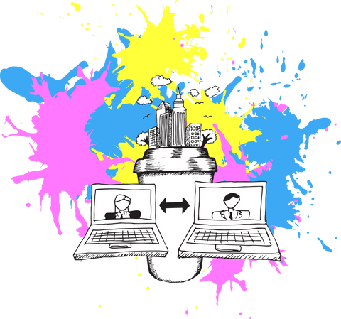 Creative Business Communication Concept on Transparent Background - Download Free Stock Videos Pikwizard.com