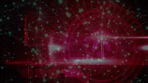 Abstract Digital Network and Data Processing Visual