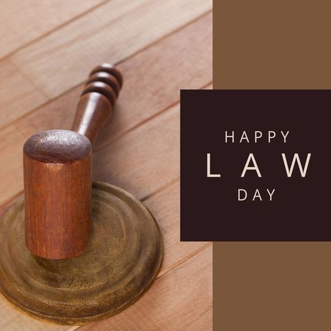 happy law day celebration with judicial gavel - Download Free Stock Templates Pikwizard.com