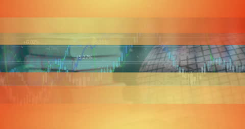 Global Financial Data Visualization with Graphs and World Map